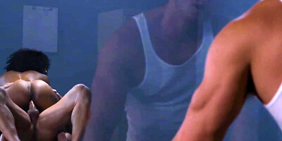 Curly-haired ebony Misty Stone is being shagged by Johnny Castle