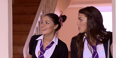 HARMONY VISION Schoolgirl Lesbians