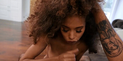 Curly-haired Ebony minx finds way to revenge on her fiance