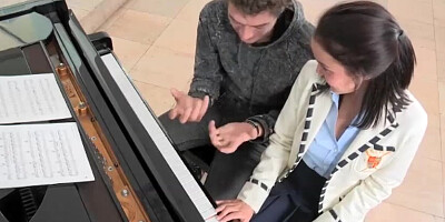 Blonde teen Dillion Harper gets fucked eroticaly hard by her visiting boyfriends big cock