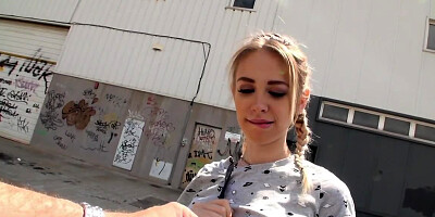 Hot looking girl tries out the life of prostitution