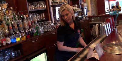 A barmaid teaches you how to fuck her