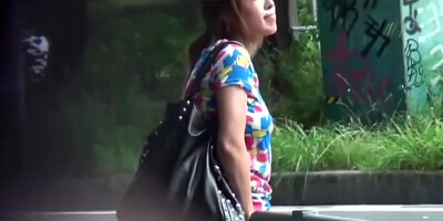 Asian Young Babe Girl Public Pees
