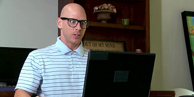 Sensual chick Joslyn James awards her neighbour for help
