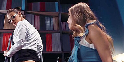 Sexy Librarian Evelin Stone Banging Guest
