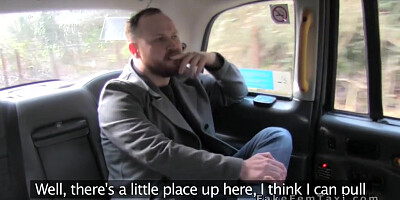 Fat Dude Fucks Busty Blonde Cab Driver