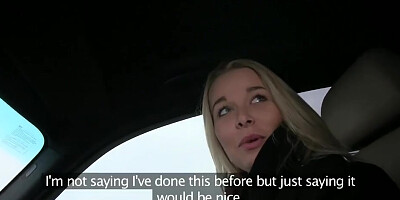 Round Blond Banged In Taxi - Nikky Dream