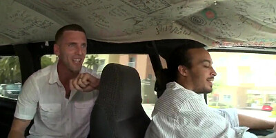 Amateur Latina Bianca and guys from the Bang Bus