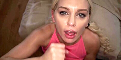 Kenzie Taylor - Warms Up With A Big Dildo Before Servicing Stepdaddys Cock
