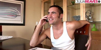 Hot slut bounces pussy on a huge cock to a tits cumshot