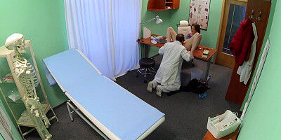 euro babe pussylicked by the doctor