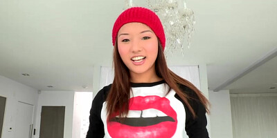 Alina Li pummeled by a super huge cock and gets messy facial
