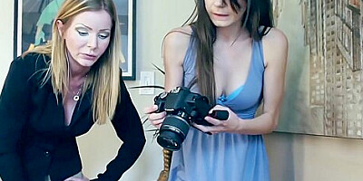 Dyke Milf Makes Stepdaughter Relax By Licking Her Snatch