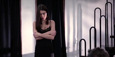 Grieving teen gets fucked by her own stepbrother