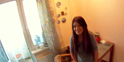 Girl invited new friend home to make his sex dream come true