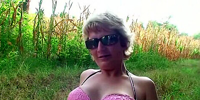 Blonde Hungarian Milf Has Some Dirty Fun Outdoors