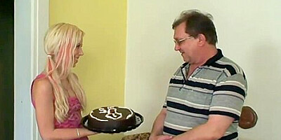 Slutty Teen 18+ Fucks Gramps After Sucking His Dick