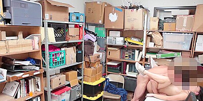 Naughty Shoplifter Tastes Security Officers Jizz - Taylor May