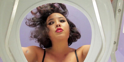 Asian domina teases and spits on toilet slave