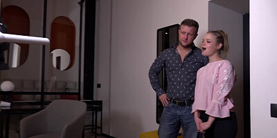 Double Penetration - Cute Fucked In The Ass With A Big Dick