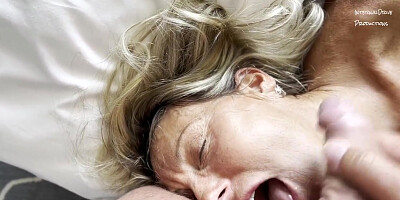 Submissive Loves Dirty Talk With Facial While Fingering Herself