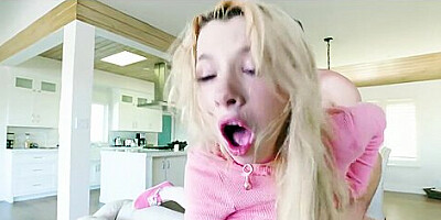 Flexible Kenzie Reeves Does A Full Split On A Dick