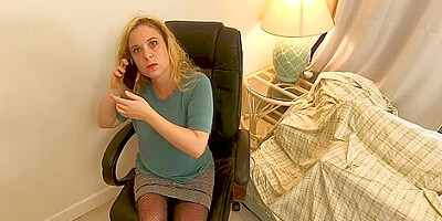 Stepmom Fucked By Stepson While Shes Talking On The Phone