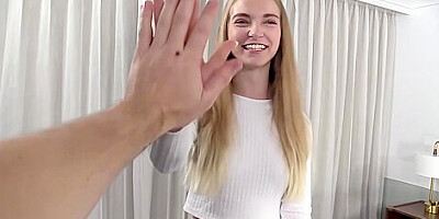 Hot Blonde Lana Cums On Camera For The First Time!