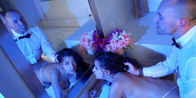 Petite brunette wifey Gabriela Lopez gets rammed in the hotel room