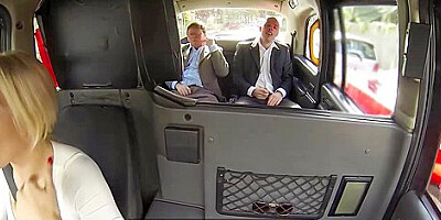 Busty Cabbie Milf Likes Two Cocks Right In The Taxi