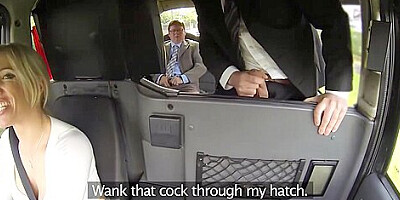 Busty Cabbie Milf Likes Two Cocks Right In The Taxi