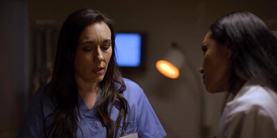 Latina doctor seduces nurse to comply to stay out of trouble