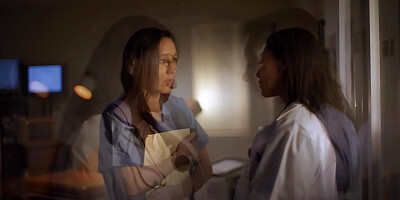 Latina doctor seduces nurse to comply to stay out of trouble