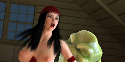 Electra and the Green Goblin