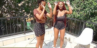 Innocent Amateur African Lesbians Chidinma And Missy M Using Big Dildos
