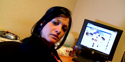 Dark Haired Lady Lana Fever Gagging And Getting Laid