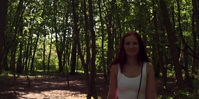 A Not Planned Date. Jeny Smith walking with stranger with mini skirt and no panties