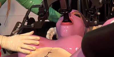 Kinkyrubberworld - Latex Lara Treated On The Boomer Stylefetish Chair