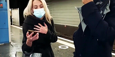 Megane Lopez - Is Cheating With A Stranger At The Train Station