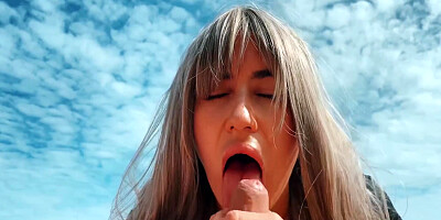 A Blonde Girl Strokes A Guys Dick With Feet Masturbates He Cums Public Nudist Beach Foot Fetish