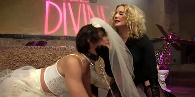 Tony Orlando And Maitresse Madeline In Feminized Bride Butt Fucking Toyed By Mistress