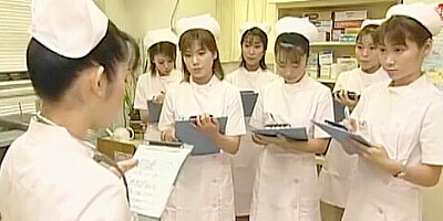 Fabulous Japanese girl Kaho Kasumi, Sasa Handa, Meguru Kosaka in Horny Nurse, Handjobs JAV video