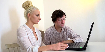 Sell Your GF - Angelika Cristal - Hubby watches young wife fuck