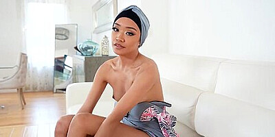 Asian Arab Eighteen Years Old Explores A Big Prick