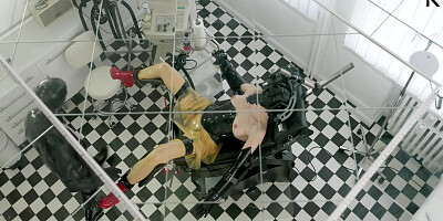 Rubber Patient Gets Anal And Pussy Treatment While Doctors Examination In The Clinic