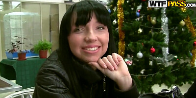 Raunchy action in the public toilet. Staring Darina.