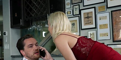 Aria Banks is giving her man a rimjob and a blowjob