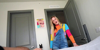 Step Daughter Tells Stepdad She Wants To Give Him A Handjob But He Acts Like He Doesn’t Want It
