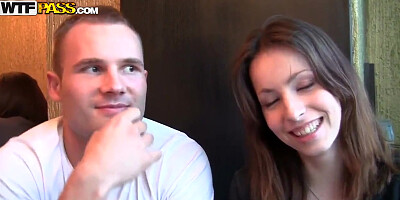 Horny pickupers having sex in the cafe toilet