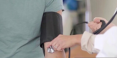 Emma Hix - Naughty Doctor Sucks Her Patients Cock After Catching Him Jerking Off!